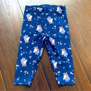 NWT Carter's Baby Girls Cute Unicorn & Rainbows Snug-Fit Leggings